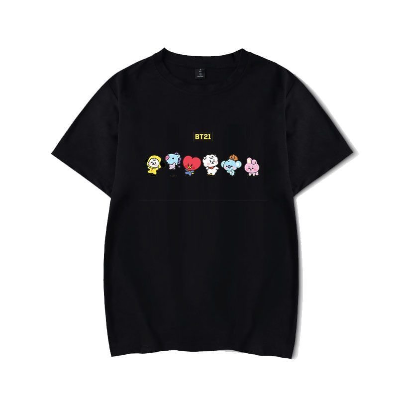 방탄소년단 BT21 Cartoon Casual Loose T-shirt