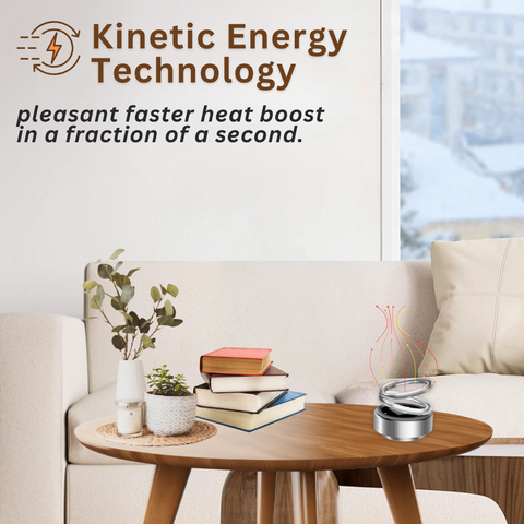4pcs Portable Kinetic Molecular Heater,Mini Portable Kinetic Heater,Timnamy  Mini Portable Kinetic Heater,Kinetic Molecular Heater For Ehicles Living