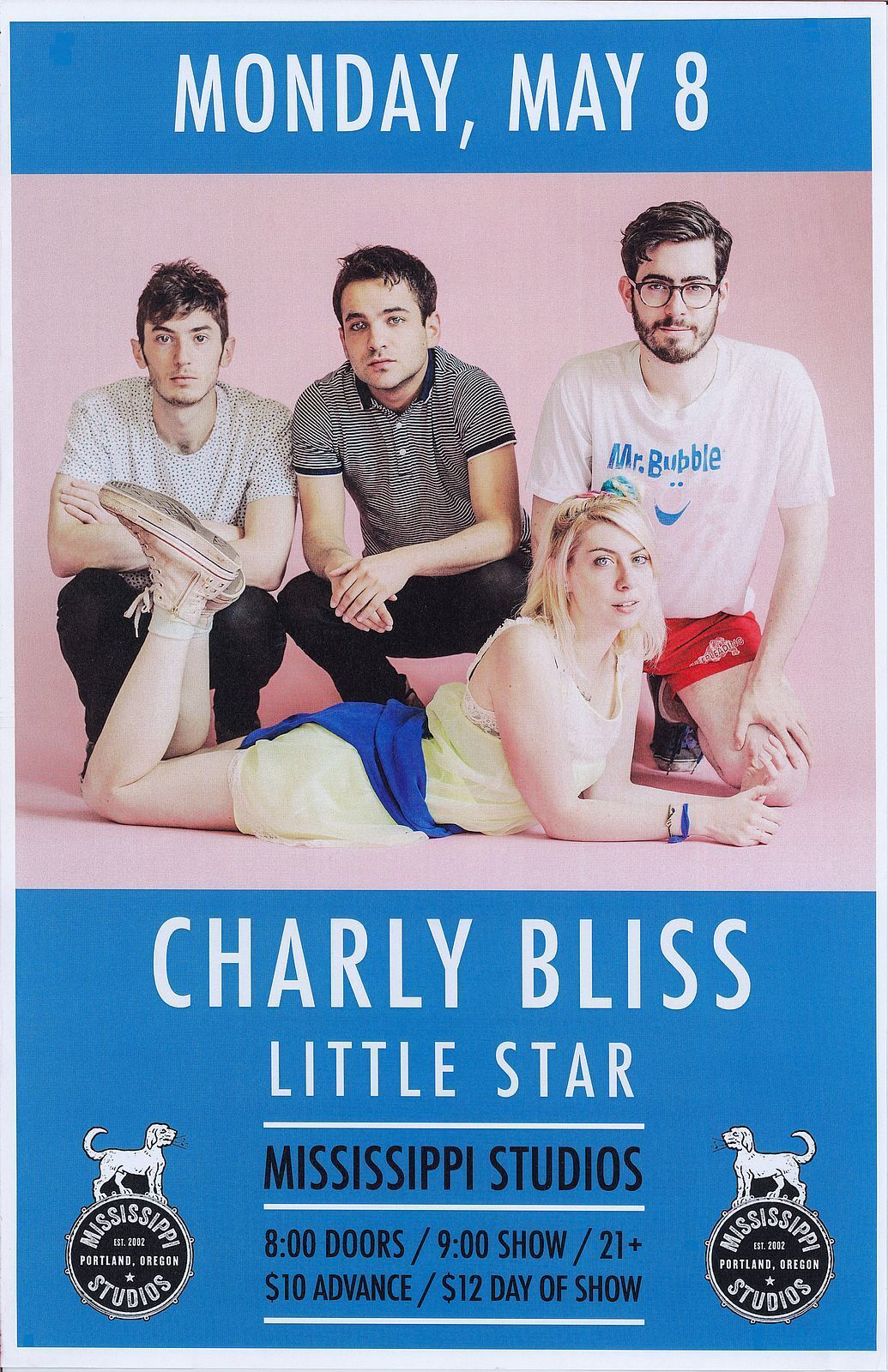 CHARLY BLISS 2017 Gig POSTER Portland Oregon Concert