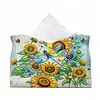 DIY Diamond Painting Creative Design Leather Handmade Tissue Holder Rhinestones Decorative Tissue Box Craft Kits