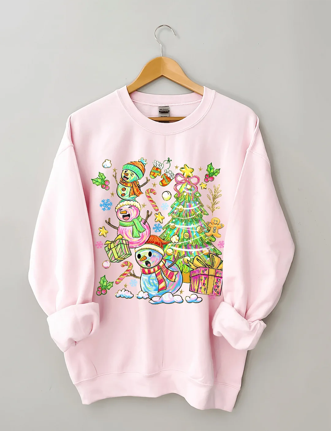 Snowman Christmas Tree Sweatshirt