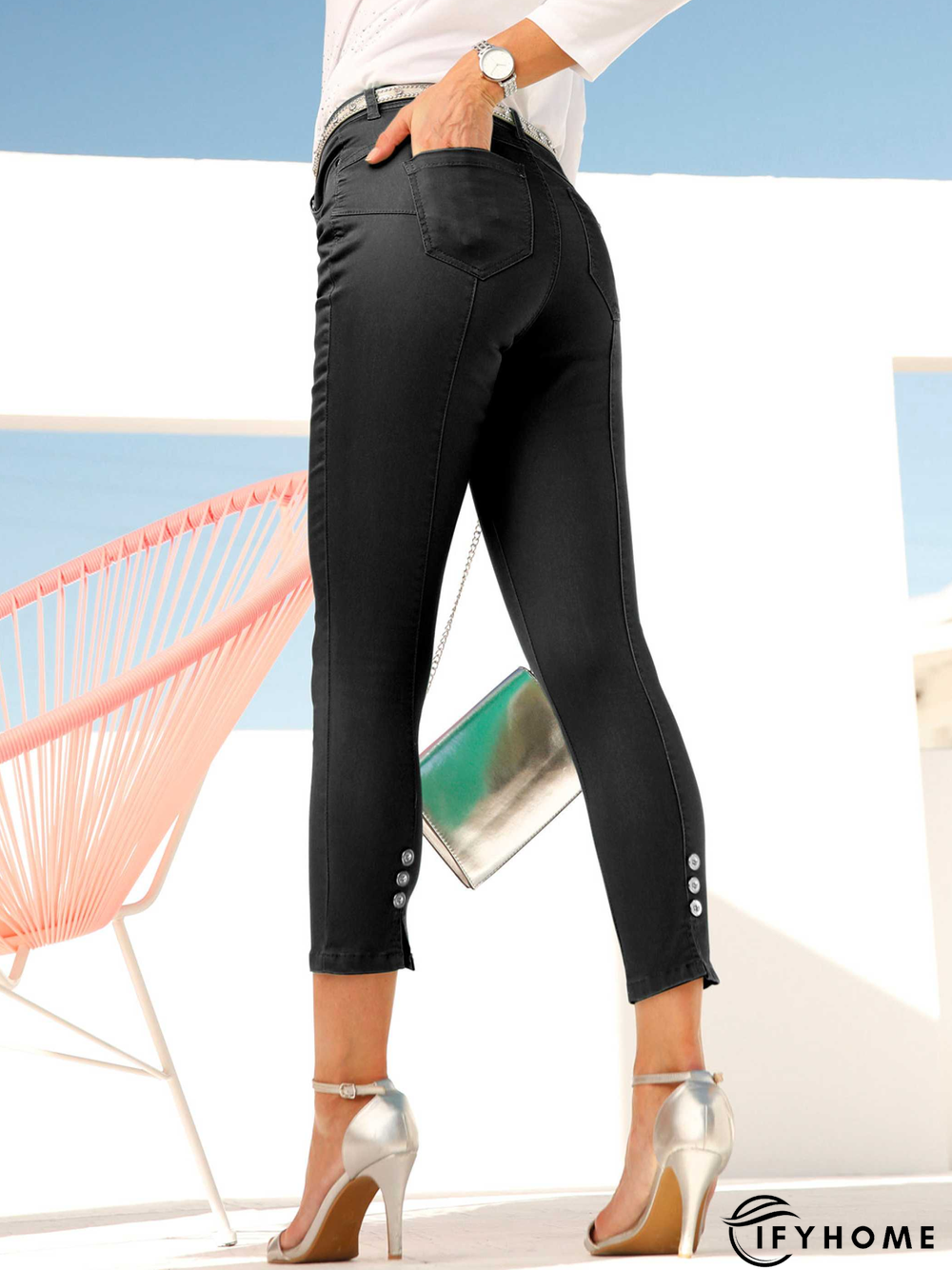 Buttoned Casual Pants | IFYHOME