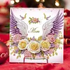 uk.everydayedeals 6Pcs DIY Diamond Painting Greeting Card - Heart Wings