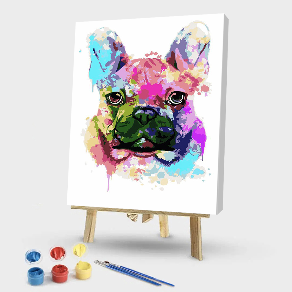 

40x50cm - Paint By Numbers Colorful Dog, 501 Original