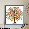 Four Seasons Tree-Summer-14CT Stamped Cross Stitch 18*18cm/7.09*7.09in tapestrymarket