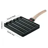 5 Grids Sausage Pan Hot Dog Maker Hot Dog Mold Pan for Outdoor Kitchen Breakfast