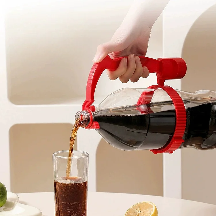 Adjustable Beverage Bottle Handle Holder – Pouring and Carrying Rack