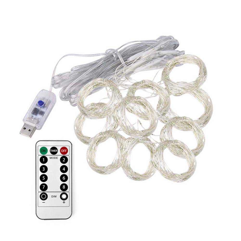 

300LED String Lights 8 Modes Remote Control Waterproof for Curtain Decor, 501 Original