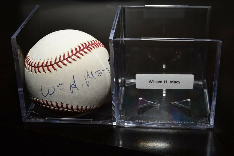 William h. macy signed autographed rawlings baseball