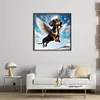 Angel Dachshund-11CT Stamped Cross Stitch 40*40cm/15.75*15.75in tapestrymarket