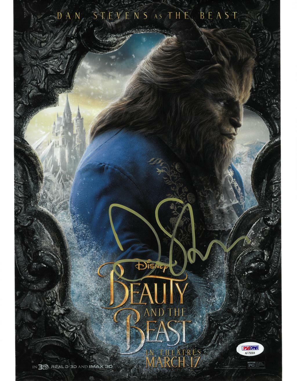 Dan Stevens Signed Beauty And The Beast Autographed 11x14 Photo Poster painting PSA/DNA #AF79304