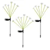 Outdoor Solar Garden Lights Waterproof LED Mushroom Jellyfish Lawn Light Reusable Color Change Gardening Stake Lighting for Courtyard Landscape Lawn Light