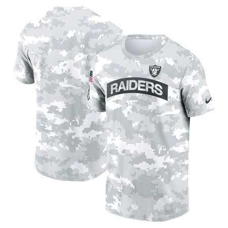 Men's Las Vegas Raiders  White 2024 Salute To Service Big &amp; Tall Performance T-Shirt