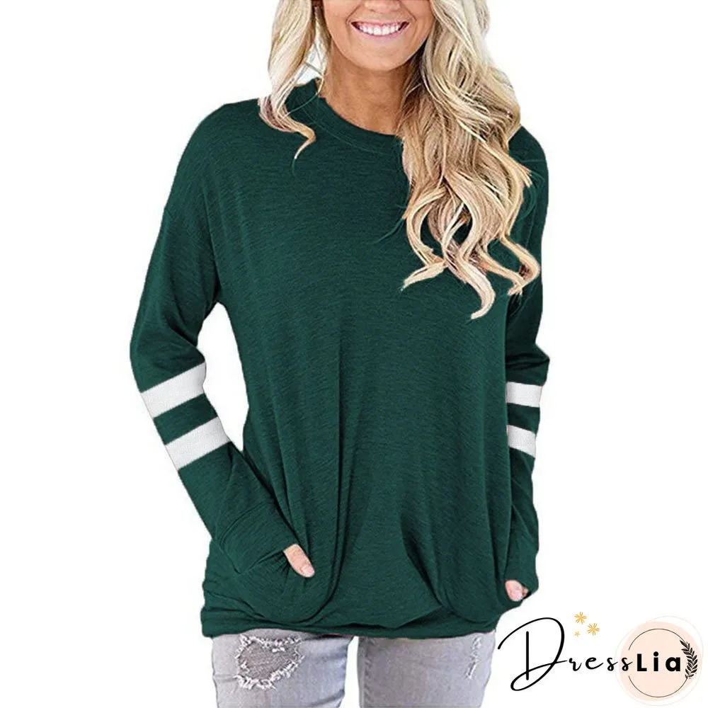 Manga Larga Tops Women Pink Long Sleeve Tees Ropa Mujer Spring Womens Fashion Tunique