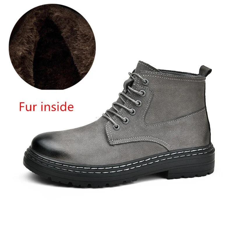 Mens Genuine Leather Casual Shoes Male New Fashion Lace-up Footwear Comfy Outdoor Walk Men Shoes 2021 Brand Office Shoes for Man