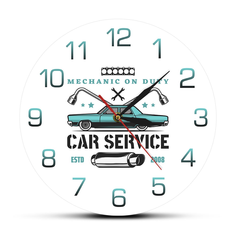 

On Duty Car Service - Frameless Acrylic Wall Clock, 501 Original