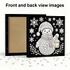 (25x25cm)DIY Snowman Framed Handmade Pearl Painting Art Craft Kit Living Home Decor