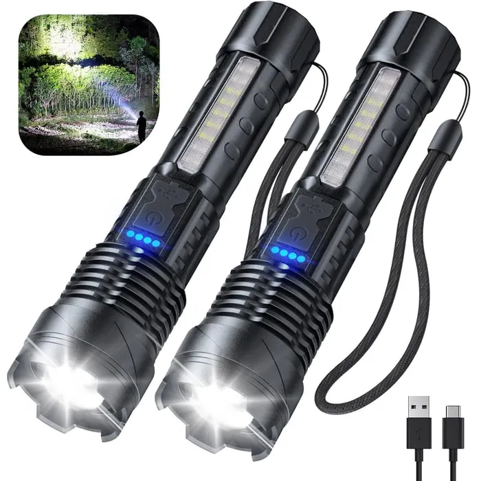 💥LAST DAY SALE 70% OFF💥Outdoor lighting white laser flashlight with cob ...
