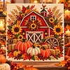 DIY Special Shape Diamond Painting Pearl Art With Inner Frame Kit 30x30cm(Harvest Barn)