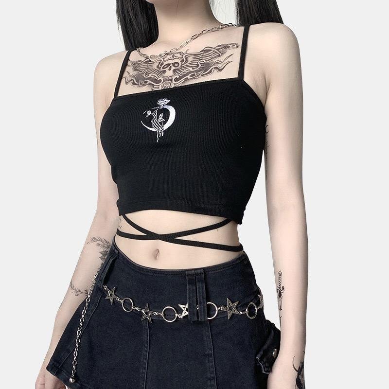 Slim-fit Halter Print Top