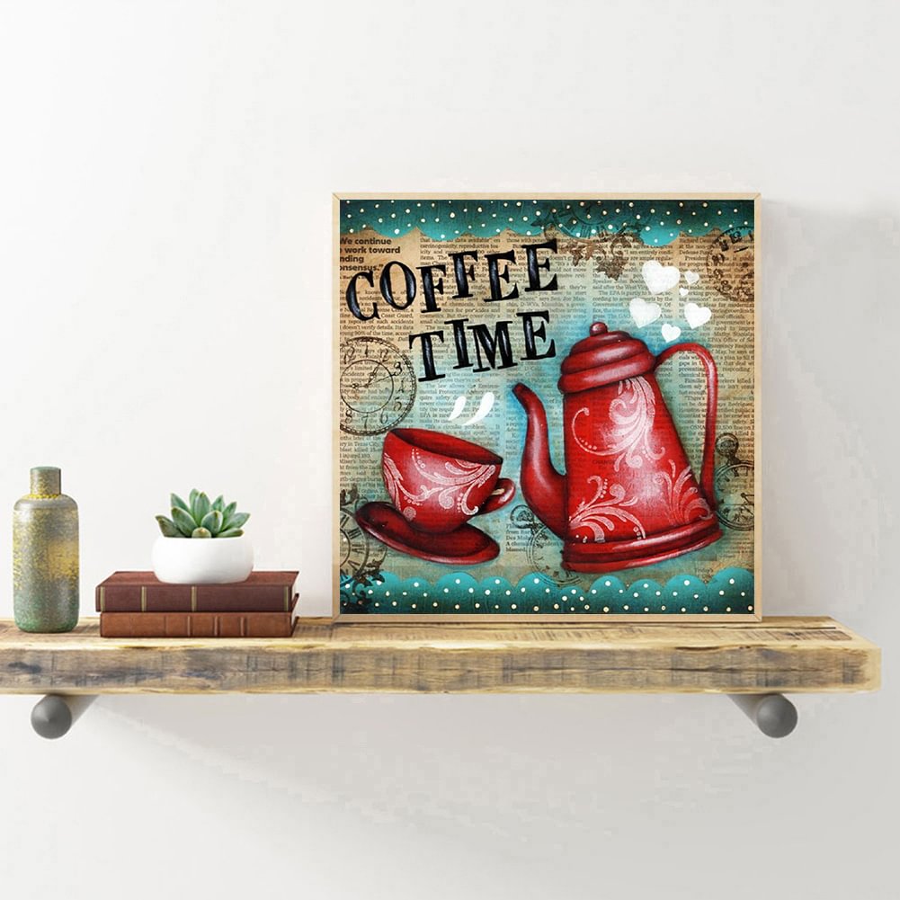 Coffee Time-Full Round Diamond Painting