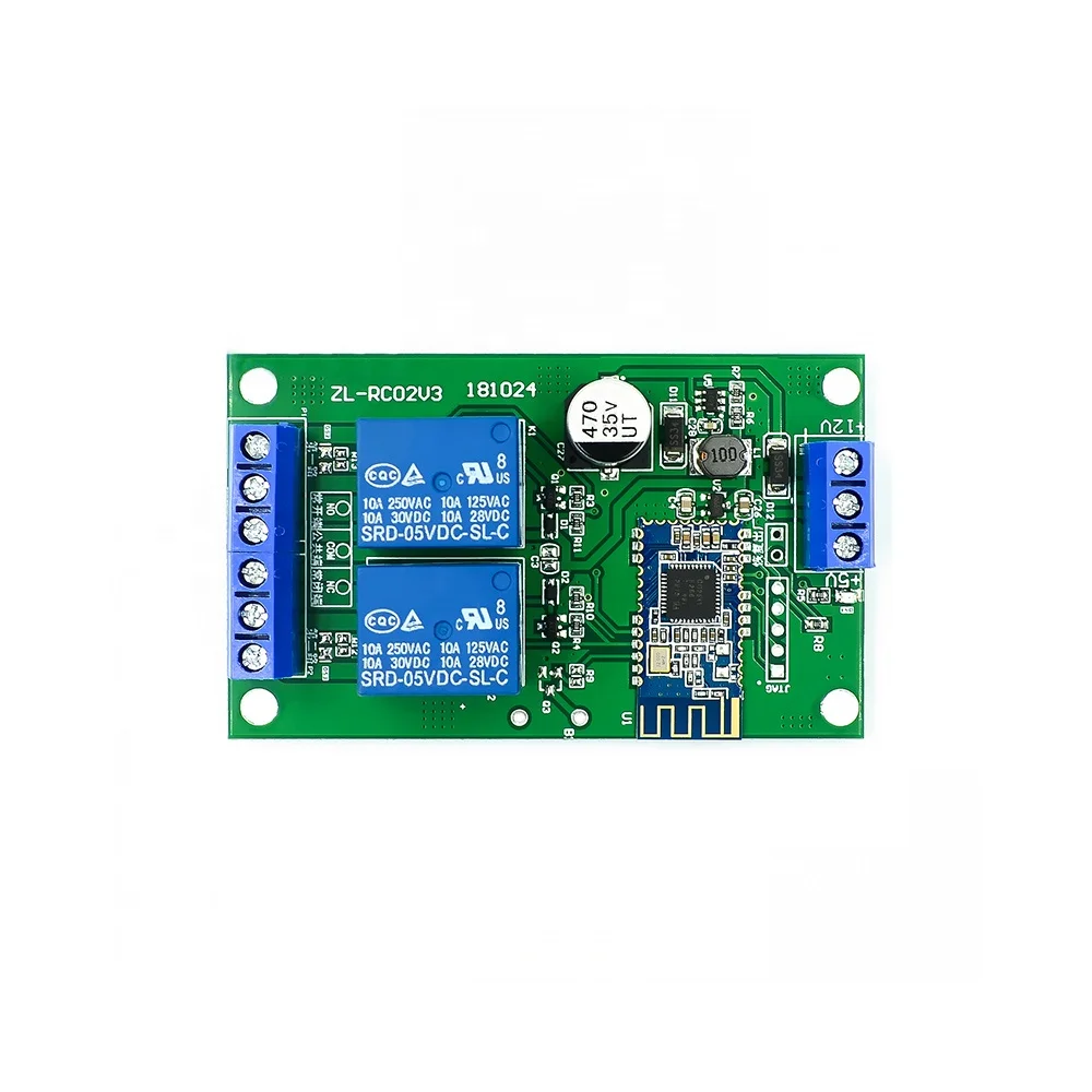 BLE 4.1 2 Channel Remote Control Relay Switch Controller iOS Android Smart Phone BLE Relay Control for Open Door