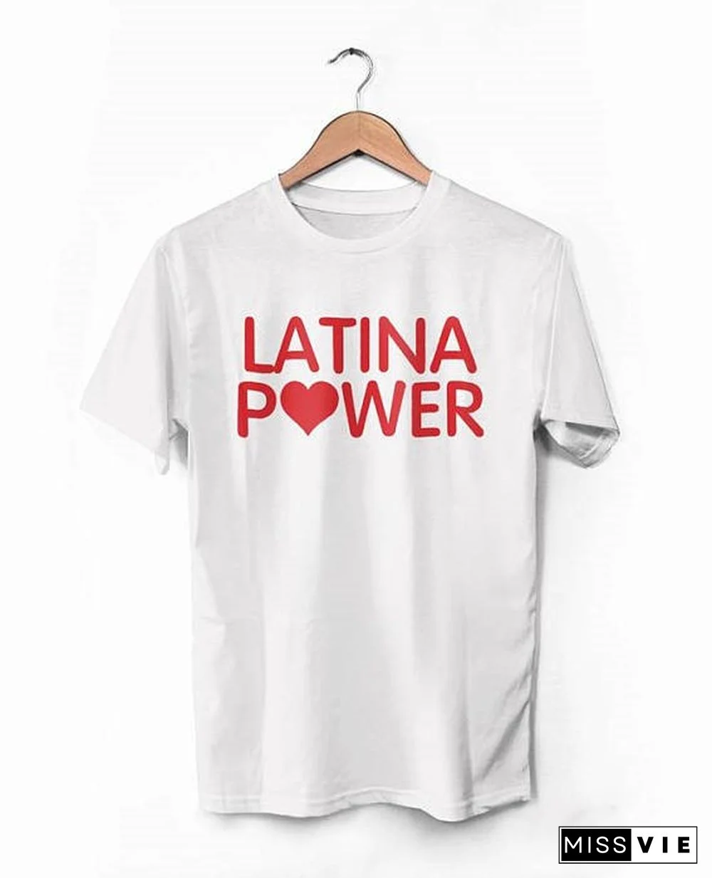 Skuggnas Latina Power T-Shirt Slogan Latin Shirts Feminist Women Shirt Girl Power Tumblr Clothing Women Rights Equality Tops