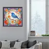 >SALE<5D DIY Full Round Drill Diamond Painting Bluebird Kit Home Decoration 30x30cm