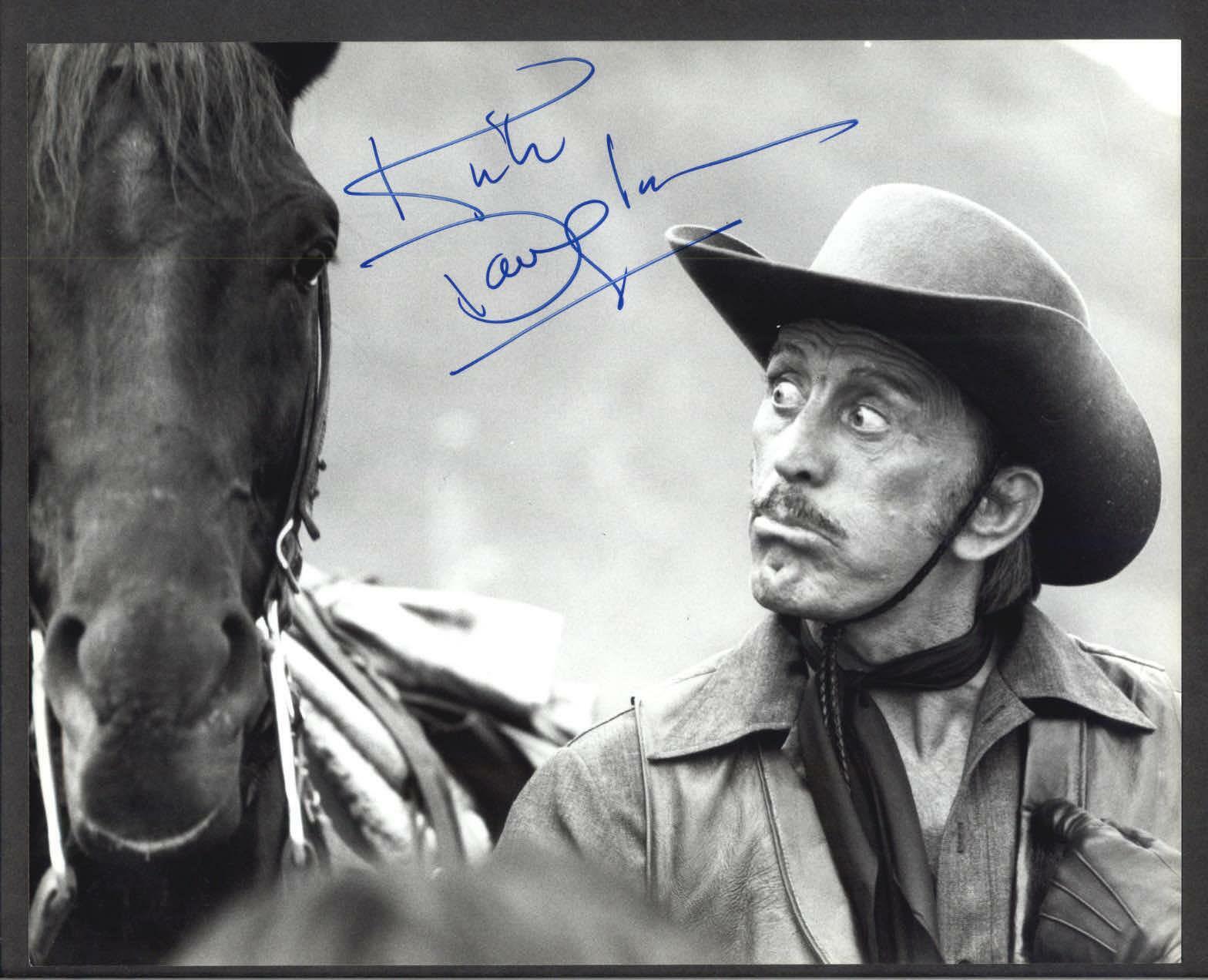 Kirk Douglas - Signed Autograph Movie Still - The Villan