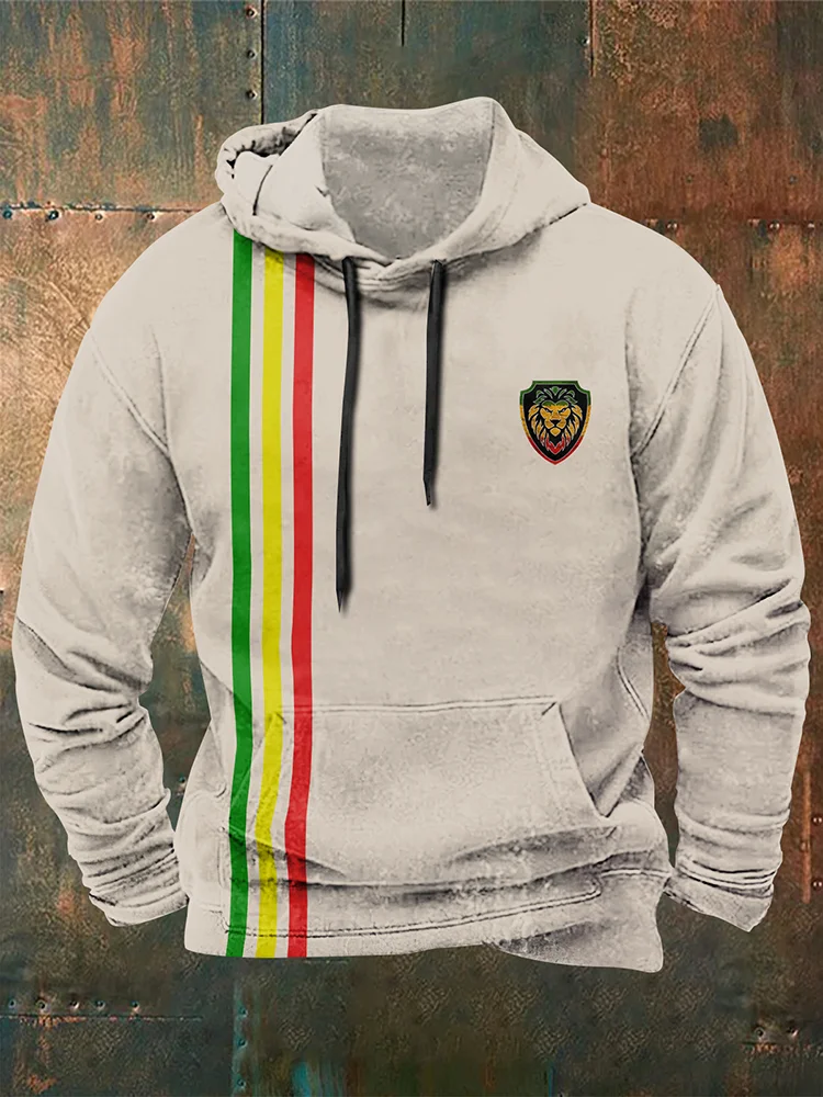Men'S Reggae Art Hooded Sweatshirt