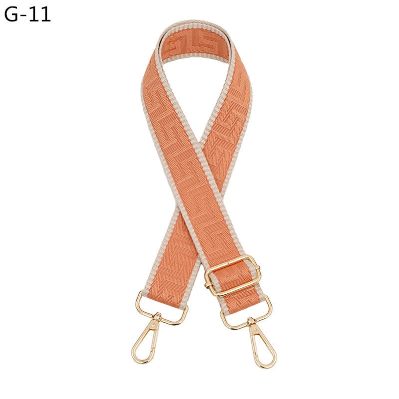 Polyester Color Block Bag Strap