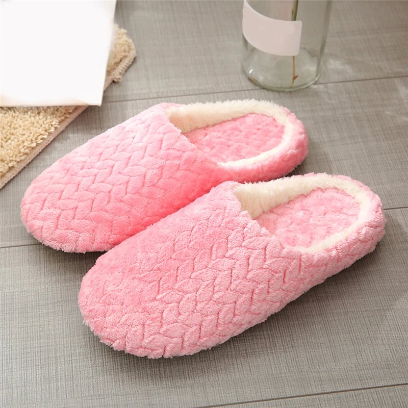 Mongw Dropship Shoes Slipper Womens Home Plush House Winter Warm Slippers Soft Sneakers Indoors Bedroom kapcie pantuflas zapatos