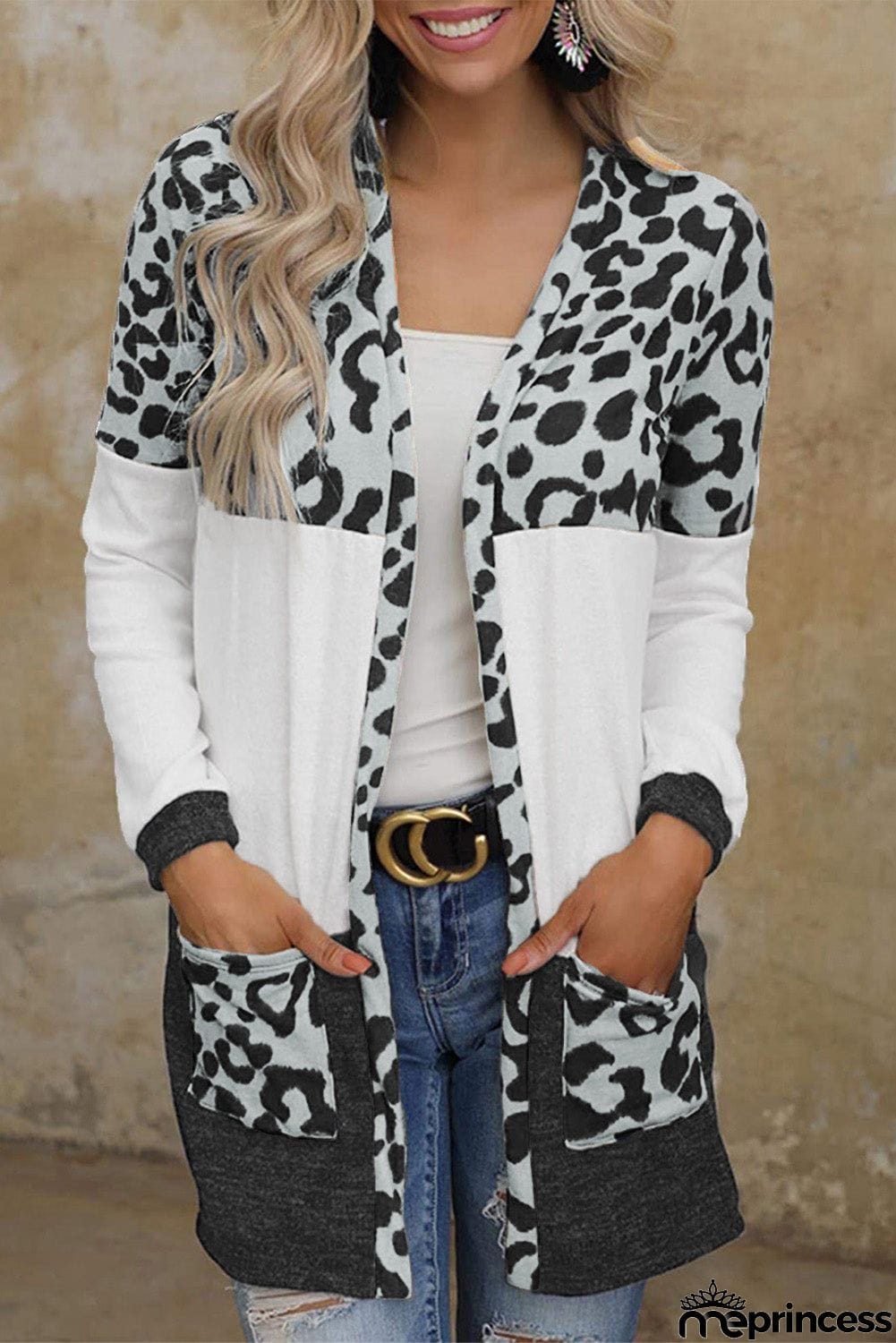 Block Cardigan with Pockets