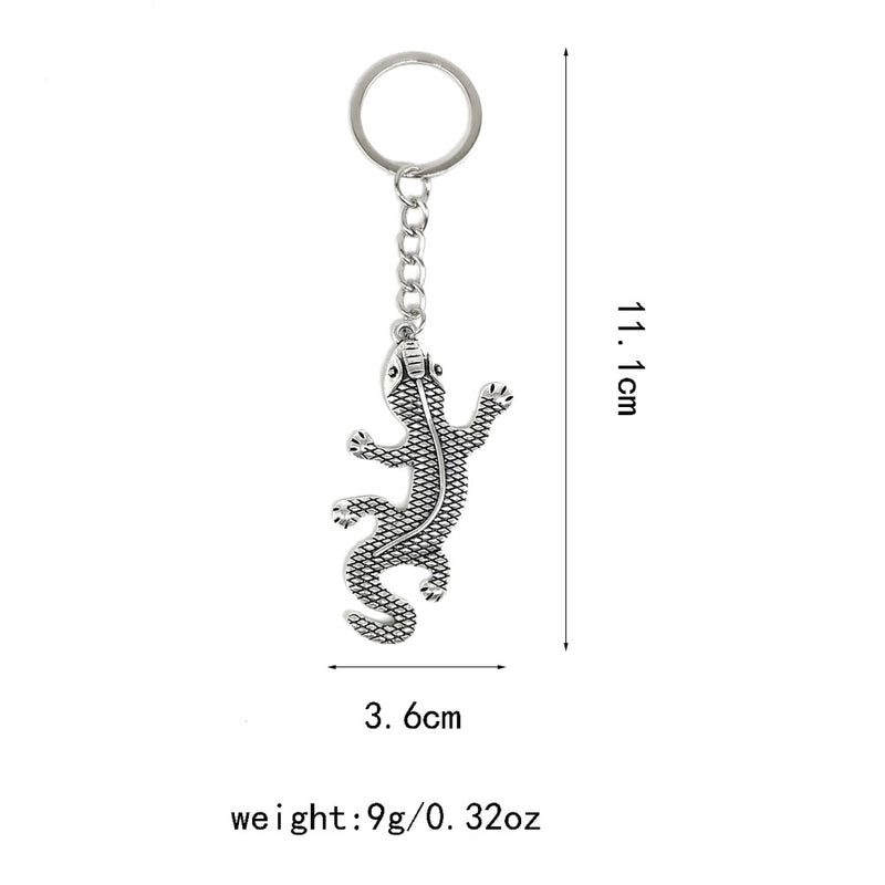 Gothic Cool Style Animal Lizard Alloy Plating Bag Pendant Keychain