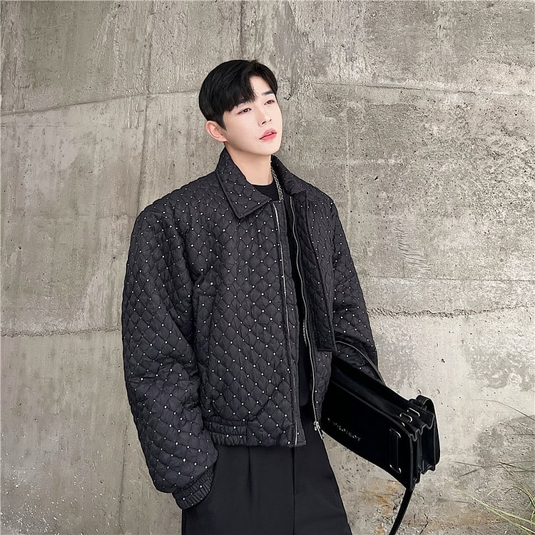 Dawfashion- Fashion Trend  Sequenant Cotton Coat-Yamamoto Diablo Clothing