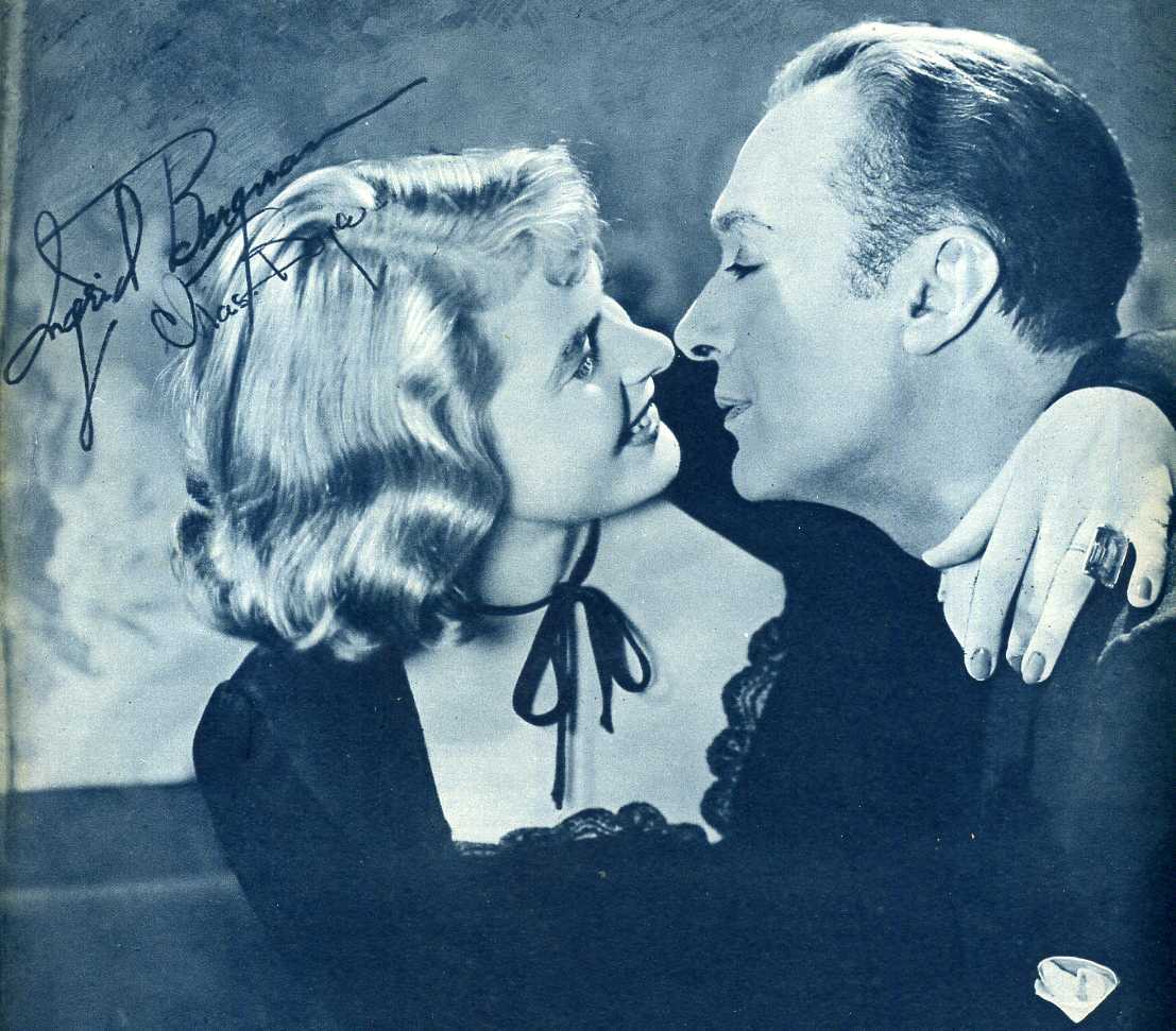 INGRID BERGMAN & CHARLES BOYER Signed Photo Poster paintinggraph - Film Actress / Actor preprint