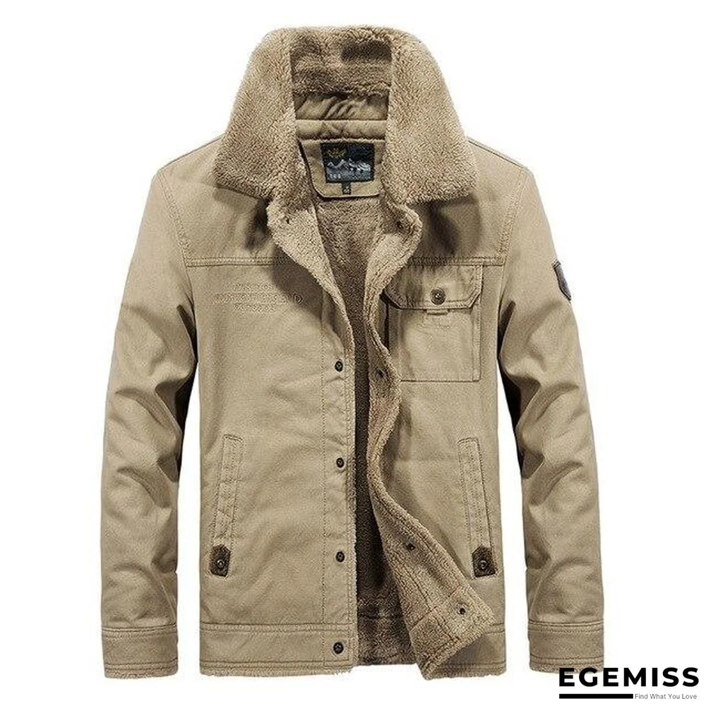 Men Brand Bomber Jacket  Autumn Winter Thick Warm Military Jacket Men Fur Collar Plus Size 6XL Fleece Coat Jaqueta Masculina | EGEMISS