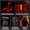 WEST BIKING Smart brake sensor taillight Mountain road bike night riding laser light Cycling safety warning light