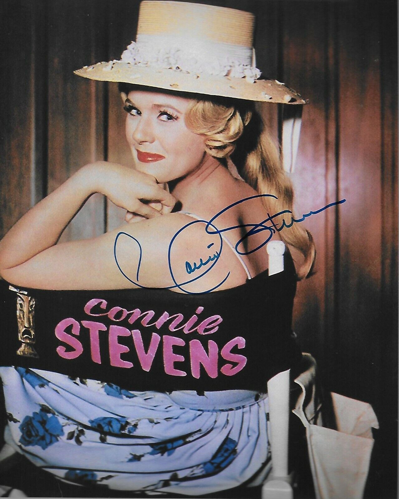 Connie Stevens Original Autographed 8X10 Photo Poster painting #68 signed at Hollywood Show