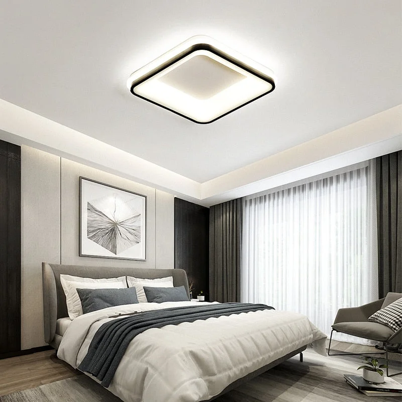 Surface Mounted 45x45cm Modern LED Ceiling Lights For Living Room Bedroom