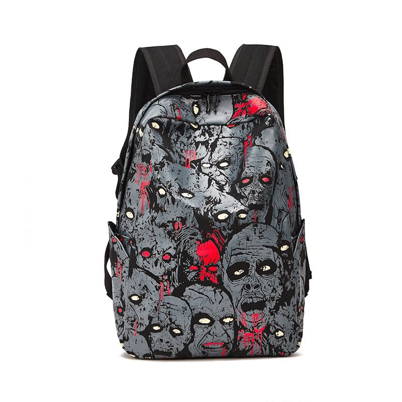Halloween Unisex Backpack With Sketch Patterm Novameme