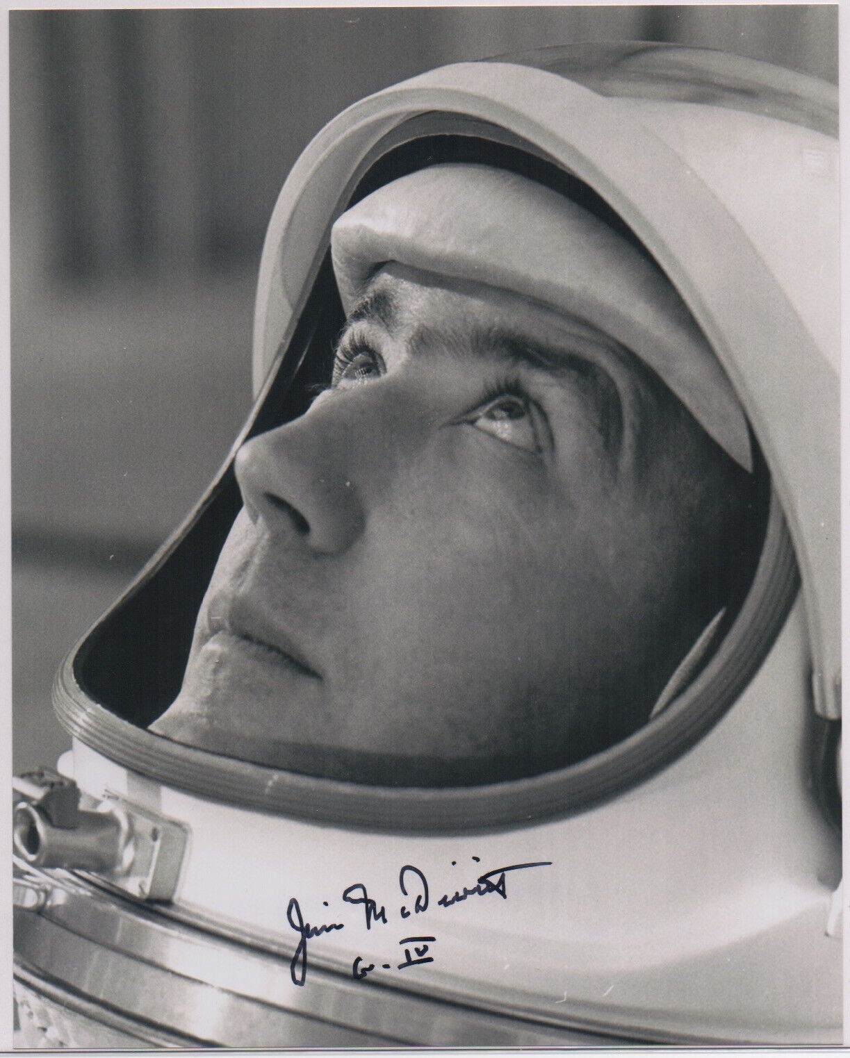 JIM McDIVITT signed NASA 8x10 Photo Poster painting AUTOGRAPH auto BAS Beckett Apollo Gemini