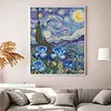 Van Gogh - Blue Rose-11CT Stamped Cross Stitch 40*50cm/15.75*19.69in