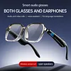 BT6.0 AI Transparent Smart Glasses 156 Languages Intelligent Translator Eyeglasses Type-C Charging HiFi Stereo Headset Glasses for Business Travel Meeting