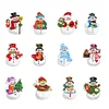 12Pcs Acrylic Christmas Hanging Diamond Painting Art Kits for Christmas Tree