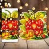 (US Local)Double Sided Special Shape Grapes House Diamond Painting LED Light Ornaments