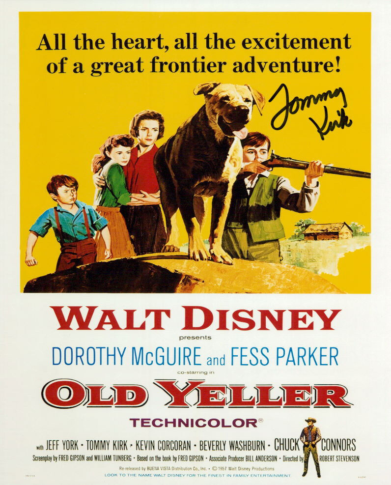 Tommy Kirk signed Photo Poster painting COA Disney Old Yeller