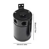 Universal Car Baffled Collection Tank 2/3 Port Breather Separator Tank Fuel Tack