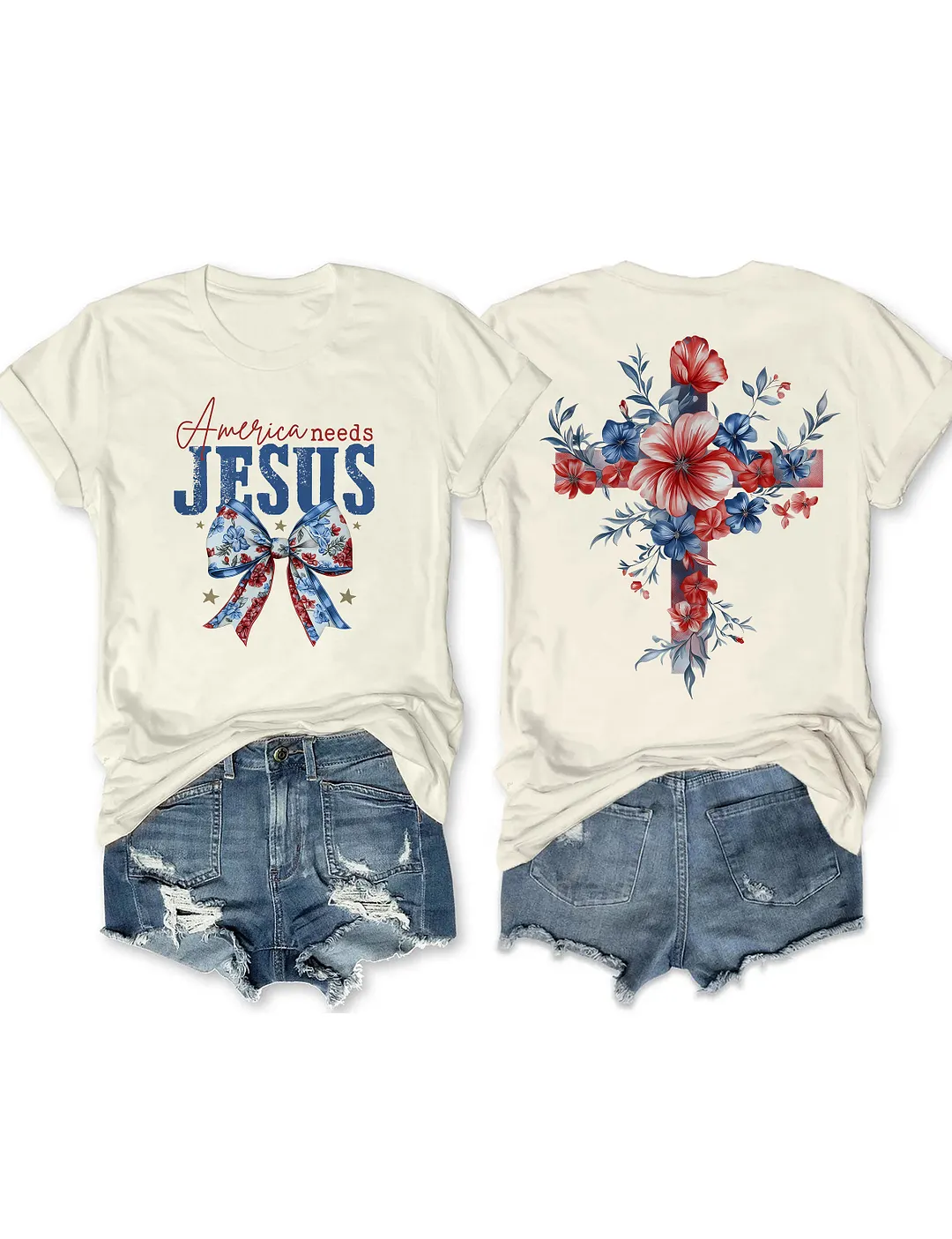 America Needs Jesus T-shirt