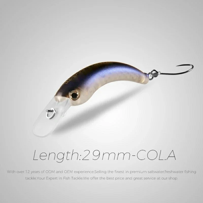 Xaperni 29mm 42mm  Fishing Lure Trout Mini Crankbait Wobbler Fishing Tackle Freshwater Minnow Crank Artificial Hard Bait